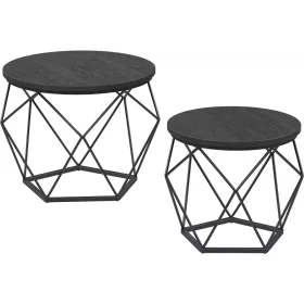 vasagle-set-masuta-de-cafea-2-piese-negru-50x50x40cm