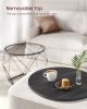 vasagle-set-masuta-de-cafea-2-piese-negru-50x50x40cm