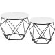 vasagle-set-masuta-de-cafea-2-piese-alb-si-negru-50x50x40cm