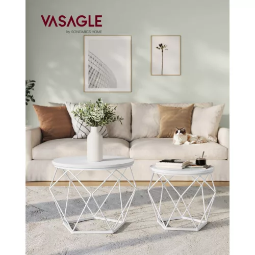 vasagle-set-masuta-de-cafea-din-2-piese-alb-zapada-50x50x40cm