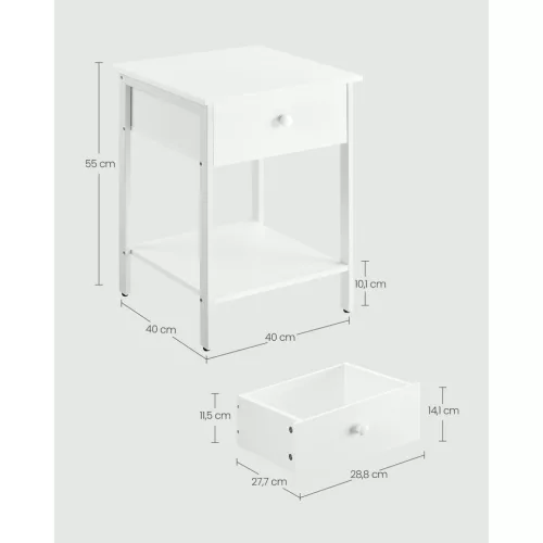 vasagle-noptiera-masuta-cu-sertar-si-raft-alb-40x40x55cm