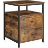 vasagle-noptiera-cu-sertar-si-raft-maro-rustic-45x45x60cm