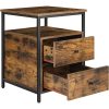 vasagle-noptiera-cu-sertar-si-raft-maro-rustic-45x45x60cm