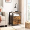 vasagle-noptiera-cu-sertar-si-raft-maro-rustic-45x45x60cm
