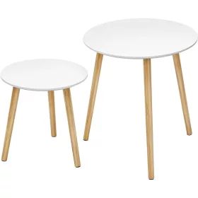 vasagle-2-buc-mese-depozitare-rotunde-alb-45x50-34x35cm