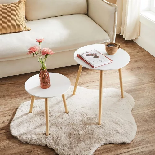 vasagle-2-buc-mese-depozitare-rotunde-alb-45x50-34x35cm
