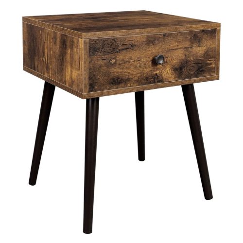 vasagle-noptiera-masuta-depozitare-cu-sertar-maro-rustic-48x40x55cm
