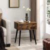 vasagle-noptiera-masuta-depozitare-cu-sertar-maro-rustic-48x40x55cm