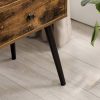 vasagle-noptiera-masuta-depozitare-cu-sertar-maro-rustic-48x40x55cm