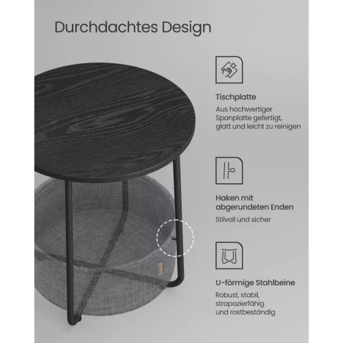 vasagle-masuta-depozitare-rotunda-cu-cos-textil-gri-ardezie-si-negru-4551cm