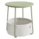vasagle-masuta-depozitare-rotunda-cu-cos-textil-verde-baie-si-alb-crem-4551cm
