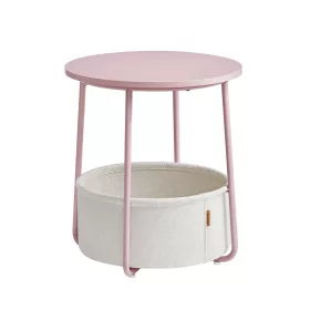 vasagle-masuta-depozitare-rotunda-cu-cos-textil-roz-pastel-si-alb-4551cm