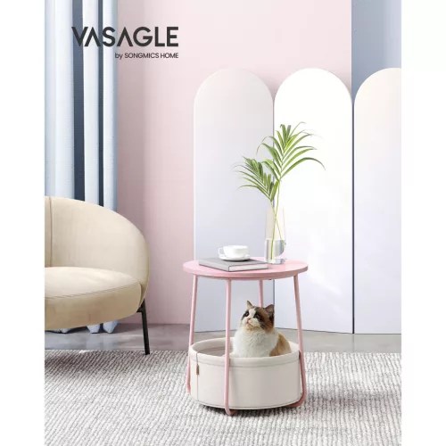 vasagle-masuta-depozitare-rotunda-cu-cos-textil-roz-pastel-si-alb-4551cm