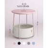 vasagle-masuta-depozitare-rotunda-cu-cos-textil-roz-pastel-si-alb-4551cm