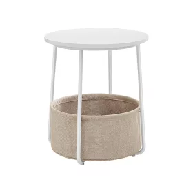 vasagle-masuta-depozitare-rotunda-cu-cos-textil-alb-si-bej-4551cm