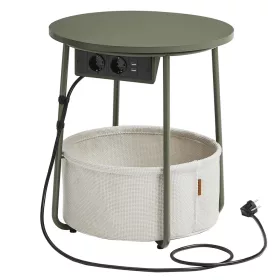 vasagle-masuta-depozitare-rotunda-cu-cos-din-material-textil-separator-incorporat-verde