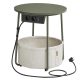 vasagle-masuta-depozitare-rotunda-cu-cos-din-material-textil-separator-incorporat-verde