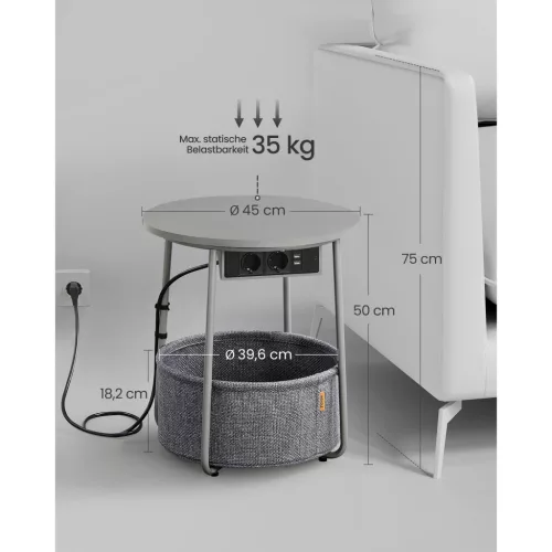 vasagle-masuta-depozitare-rotunda-cu-cos-textil-separator-integrat-gri-ardezie-si-gri