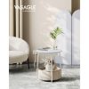 vasagle-masuta-depozitare-rotunda-cu-cos-textil-separator-incorporat-maro-nisip-si-alb-mat