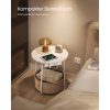 vasagle-masuta-depozitare-rotunda-cu-cos-textil-separator-incorporat-maro-nisip-si-alb-mat