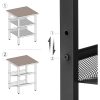 vasagle-masuta-depozitare-cu-doua-rafturi-din-plasa-metalica-maro-rustic-40x40x55cm