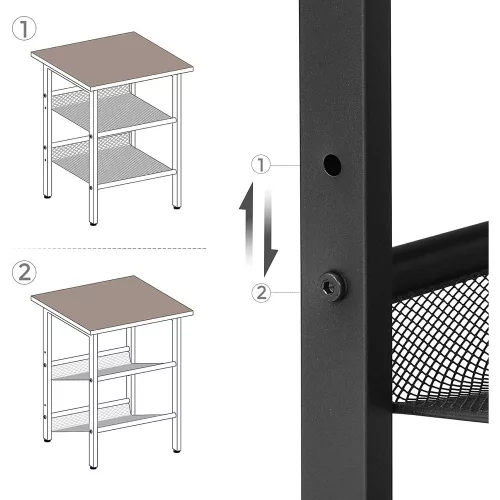 vasagle-masuta-depozitare-cu-doua-rafturi-din-plasa-metalica-maro-rustic-40x40x55cm