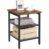 vasagle-masuta-depozitare-cu-doua-rafturi-din-plasa-metalica-maro-rustic-40x40x55cm
