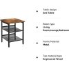 vasagle-masuta-depozitare-cu-doua-rafturi-din-plasa-metalica-maro-rustic-40x40x55cm