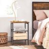 vasagle-masuta-depozitare-2-buc-cu-doua-rafturi-din-plasa-metalica-maro-rustic-40x40x50cm