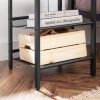 vasagle-masuta-depozitare-2-buc-cu-doua-rafturi-din-plasa-metalica-maro-rustic-40x40x50cm