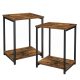vasagle-masuta-de-depozitare-2-buc-cu-raft-inferior-de-depozitare-maro-rustic-38x30x50cm