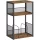 Raft pentru viniluri, 3 niveluri, maro rustic, 43 x 30 x 69 cm