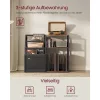Raft pentru viniluri, 3 niveluri, maro rustic, 140 albume
