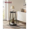 vasagle-masuta-depozitare-rotunda-2-niveluri-cu-blat-din-sticla-model-marmura-neagra