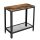 vasagle-masa-consola-cu-raft-din-plasa-metalica-maro-rustic-60x30x60cm