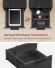 vasagle-masa-consola-cu-doua-sertare-separator-incorporat-masuta-depozitare-neagra