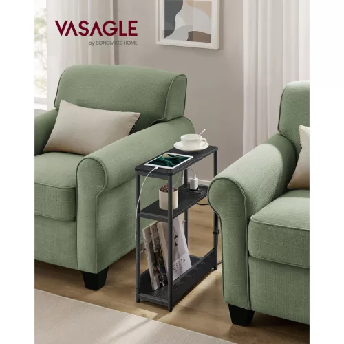 vasagle-masuta-depozitare-ingusta-noptiera-3-niveluri-cu-separator-incorporat-negru