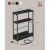vasagle-masuta-depozitare-ingusta-noptiera-3-niveluri-cu-separator-incorporat-negru