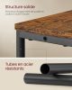 vasagle-masuta-depozitare-noptiera-ingusta-3-niveluri-cu-separator-incorporat-maro-rustic
