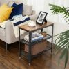 vasagle-masuta-depozitare-cu-doua-rafturi-din-plasa-metalica-maro-rustic-60x30x60cm