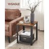 vasagle-masa-consola-cu-raft-din-plasa-metalica-maro-rustic-45x45x55cm