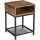 vasagle-noptiera-cu-compartimente-si-raft-din-plasa-metalica-maro-rustic-40x40x58cm