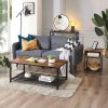 vasagle-noptiera-cu-compartimente-si-raft-din-plasa-metalica-maro-rustic-40x40x58cm