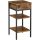 vasagle-noptiera-cu-doua-rafturi-maro-rustic-35x35x70cm