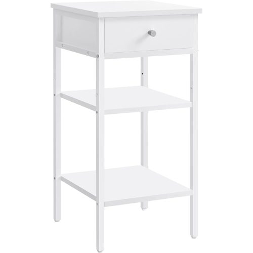 vasagle-masuta-depozitare-noptiera-comoda-cu-doua-rafturi-35-x-35-x-70-cm-alb