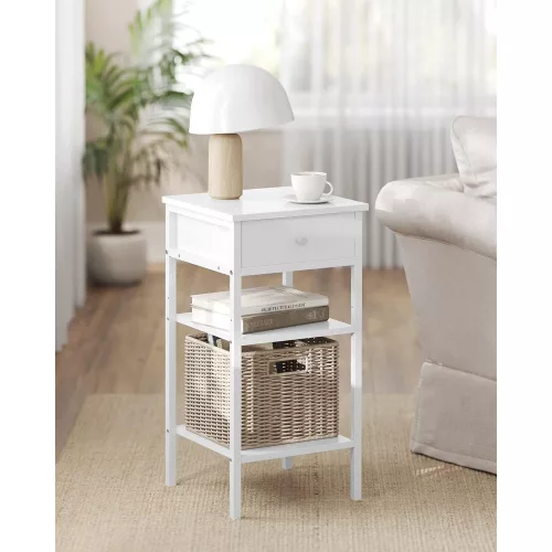 vasagle-masuta-depozitare-noptiera-comoda-cu-doua-rafturi-35-x-35-x-70-cm-alb