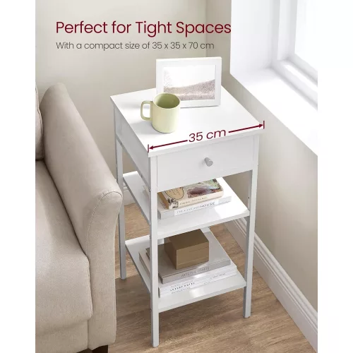 vasagle-masuta-depozitare-noptiera-comoda-cu-doua-rafturi-35-x-35-x-70-cm-alb