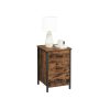 vasagle-noptiera-cu-3-sertare-maro-rustic-40x40x60cm