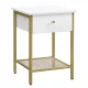 vasagle-noptiera-cu-raft-din-plasa-metalica-auriu-40x40x55cm