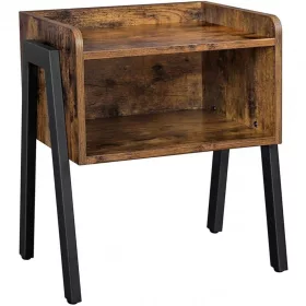 vasagle-noptiera-cu-raft-deschis-maro-rustic-46x35x51cm